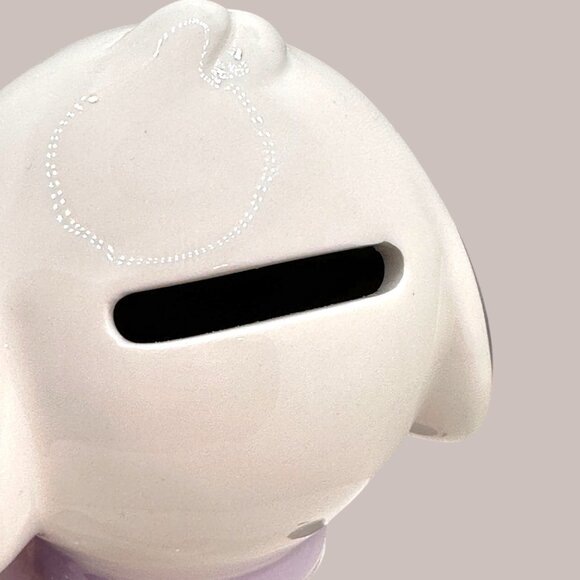 Snoopy & Woodstock Ceramic Coin Bank with Teddy Bear Peanuts Collectible - Picture 8 of 9